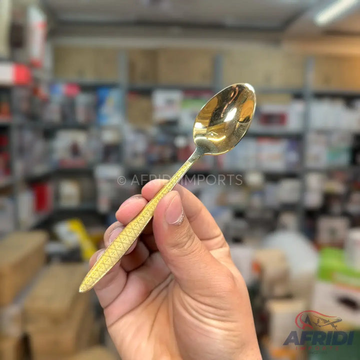 24 Pieces Golden Cutlery Set Lot Imported