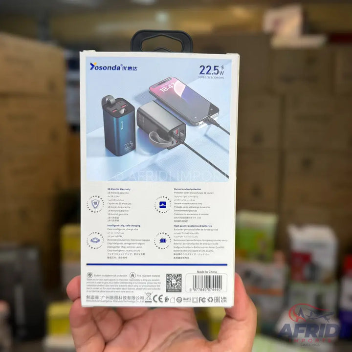 25,000mAH Power Bank P81 | 22.5W PD 20W | 1 Year Warranty