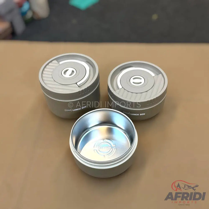 3-Containers Lunch Box with Thermal Pouch - Grey (LF11-A)