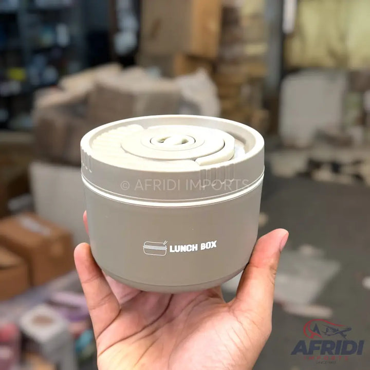 3-Containers Lunch Box with Thermal Pouch - Grey (LF11-A)