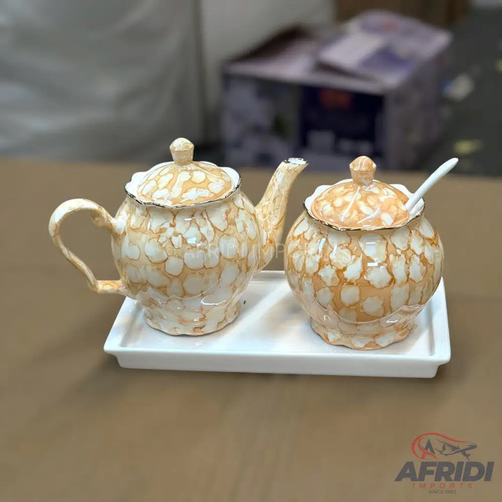 3 Piece Ceramic Tea Set