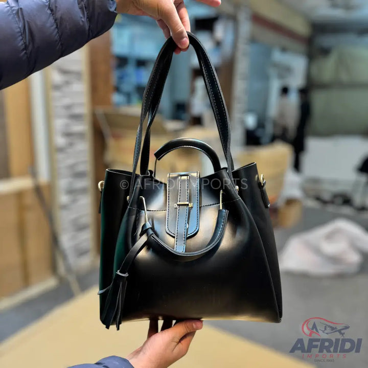 3 Piece Handbag Set - BLack