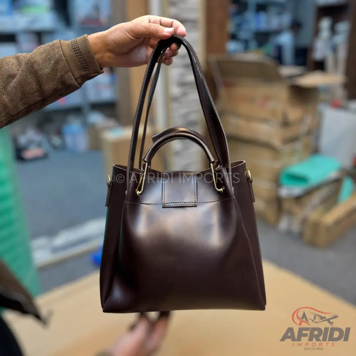 3 Piece Handbag Set - Brown