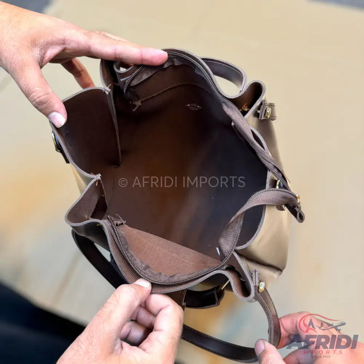 3 Piece Handbag Set - Brown