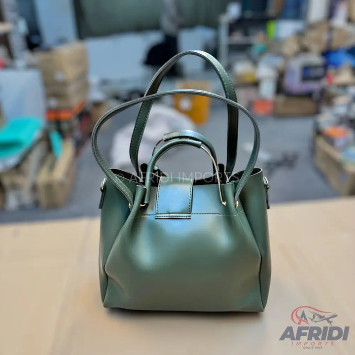 3 Piece Handbag Set - Green