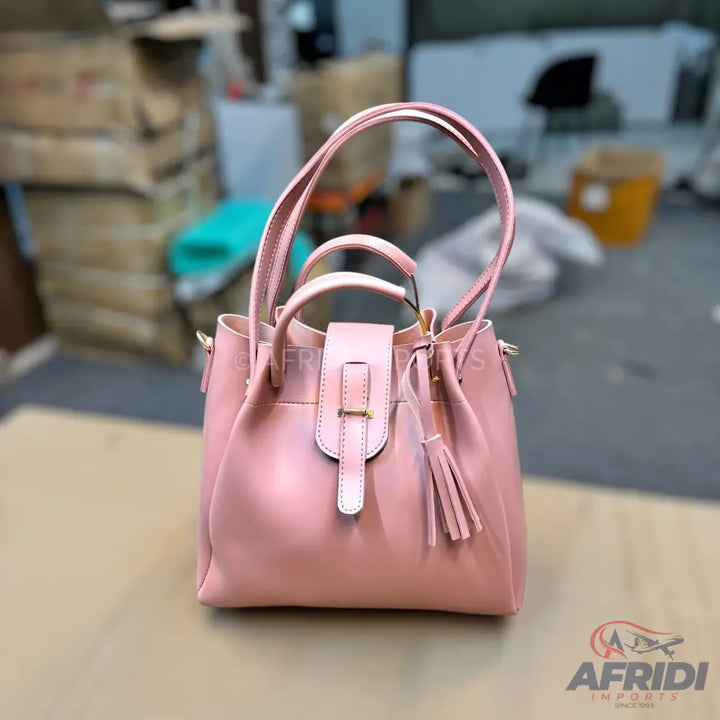 3 Piece Handbag Set - Pink