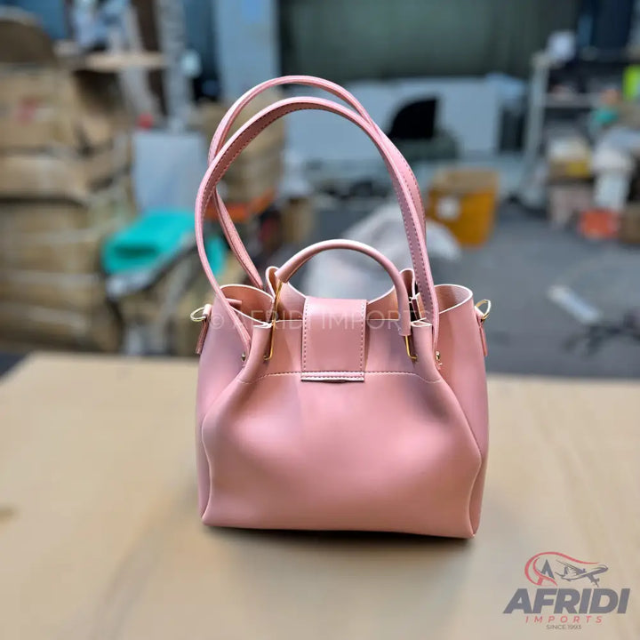 3 Piece Handbag Set - Pink