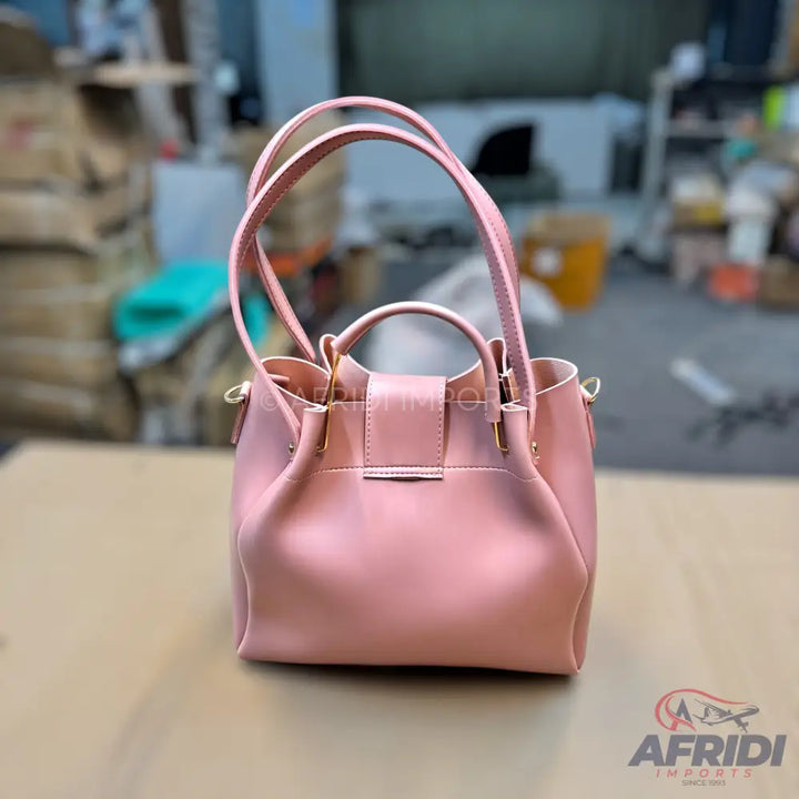 3 Piece Handbag Set - Pink
