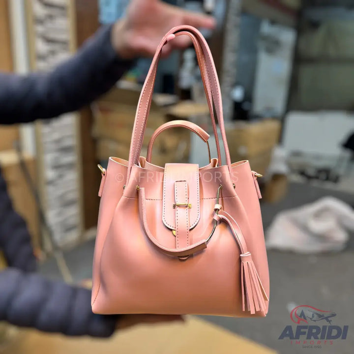 3 Piece Handbag Set - Pink