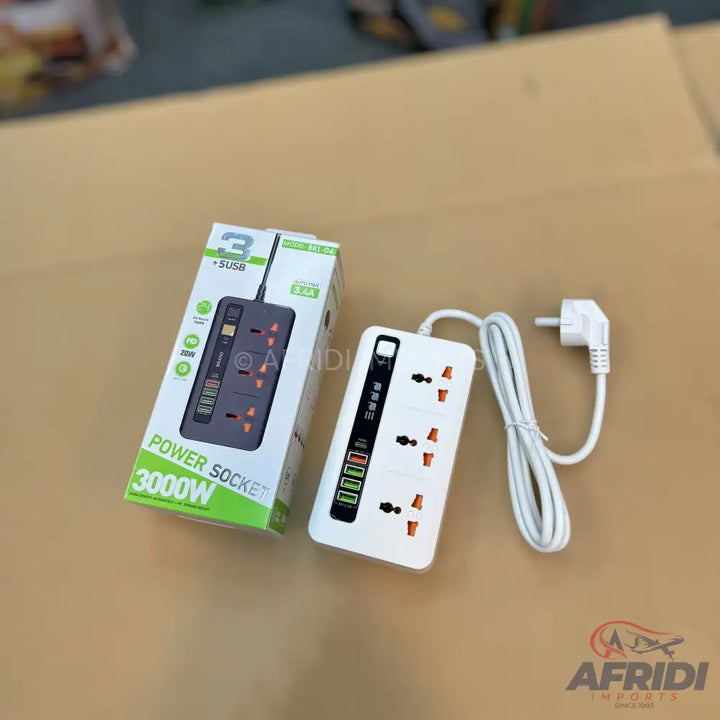 3 Socket 5 USB 20W Extention