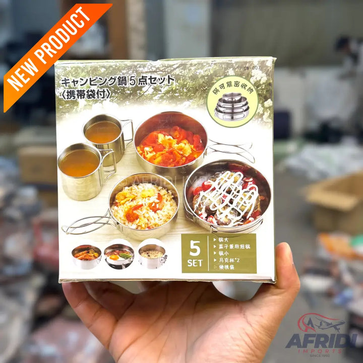 5 Piece Portable Cooking Set