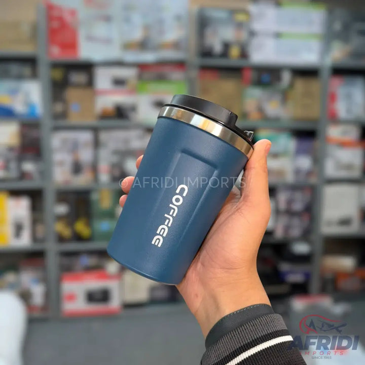 510ml Vacuum Coffee Mugs Blue