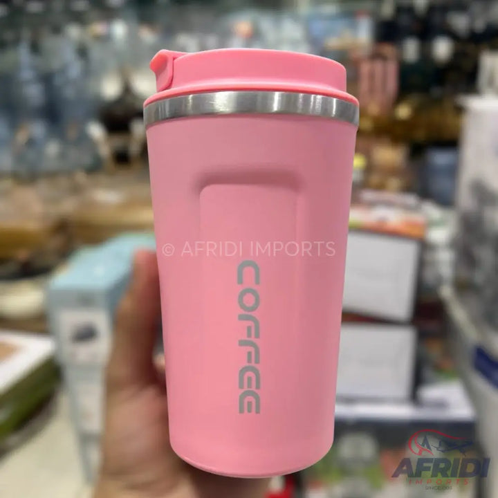 510ml Vacuum Coffee Mugs Pink