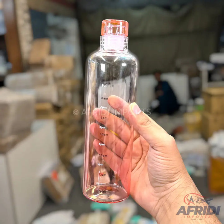 Good Moments - 550ml Glass Bottle - Pink (RW77-B)