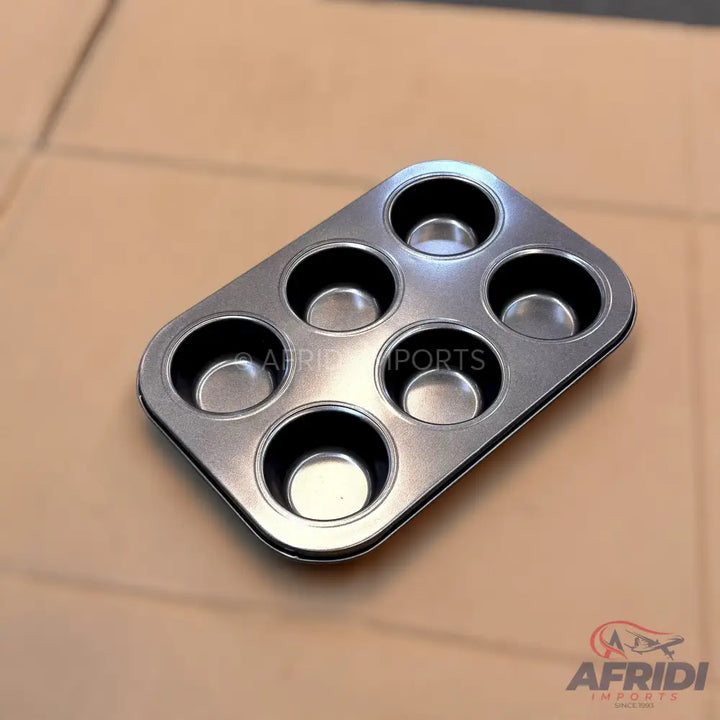 6 Cup Cake Non Stick Baking Tray (112B)