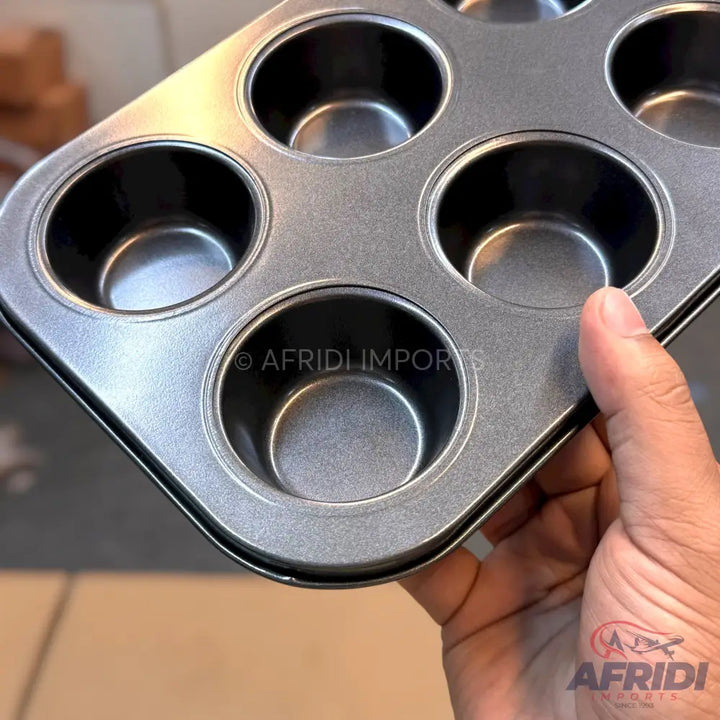 6 Cup Cake Non Stick Baking Tray (112B)