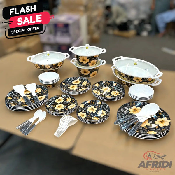 69 Pieces - Melamine Dinnerware Set (8-person) R05