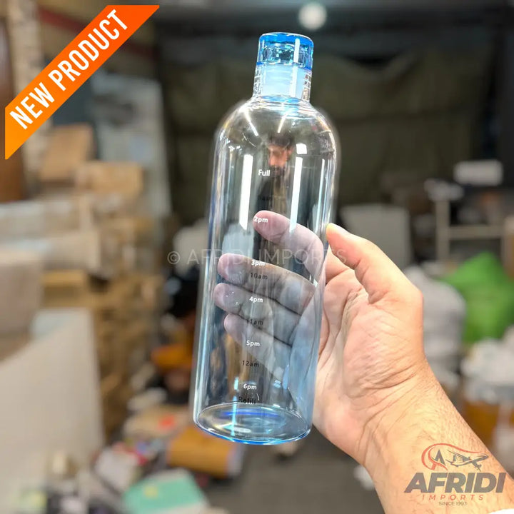 Good Moments - 700ml Glass Water Bottle - Blue (RW77-B)