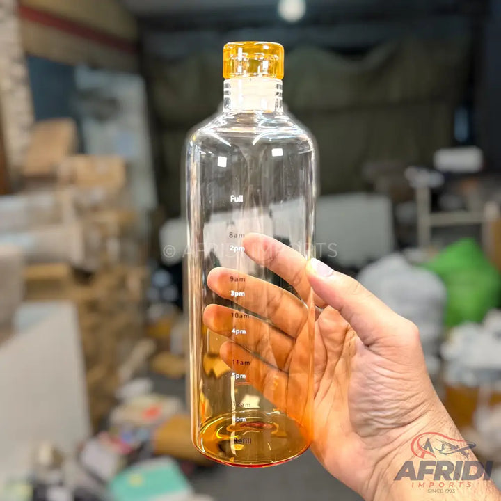 Good Moments - 700ml Glass Water Bottle - Orange (RW77-A)