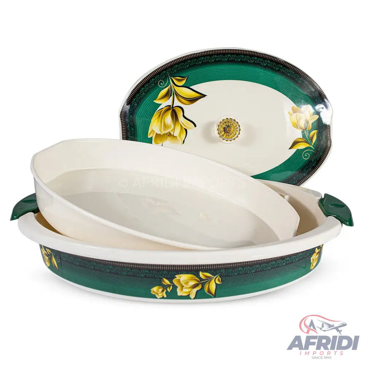 74 Pieces (8-person) Melamine Dinnerware Set - Double Insulated Donga and Tray - G08