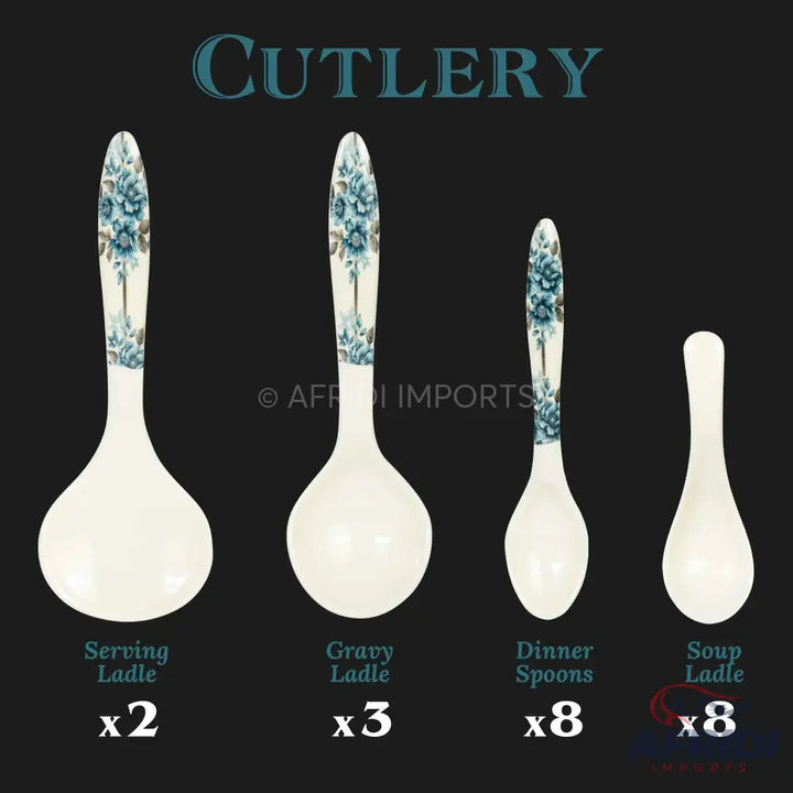 74 Pieces (8-person) Melamine Dinnerware Set - Double Insulated Donga and Tray - G04