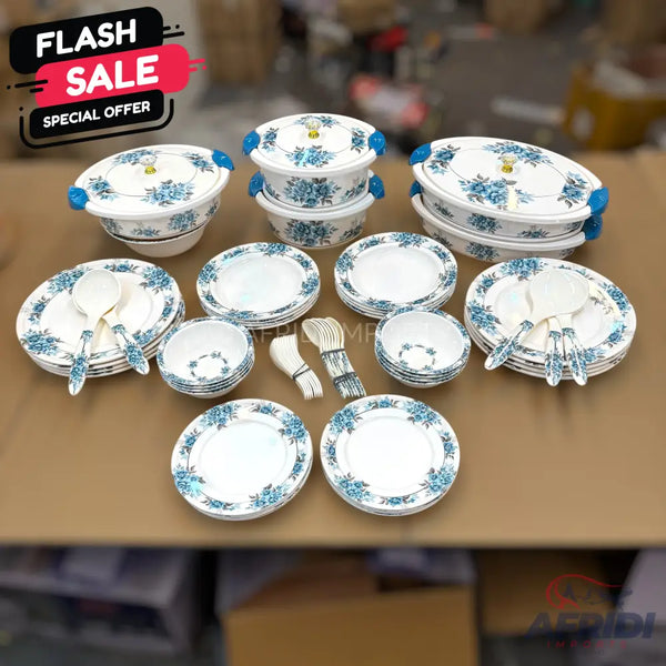 74 Pieces (8-person) Melamine Dinnerware Set - Double Insulated Donga and Tray - G04