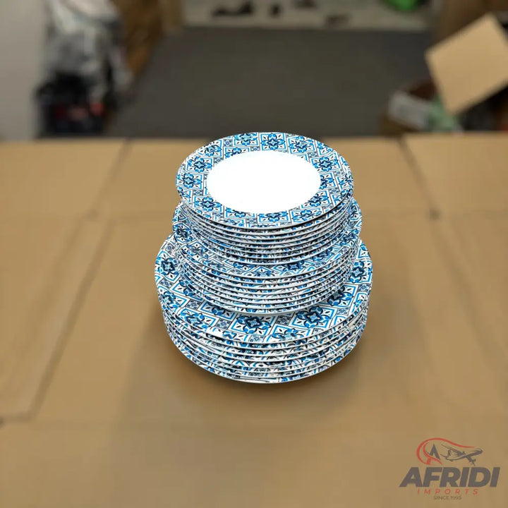 74 Pieces (8-person) Melamine Dinnerware Set - Double Insulated Donga and Tray - G01