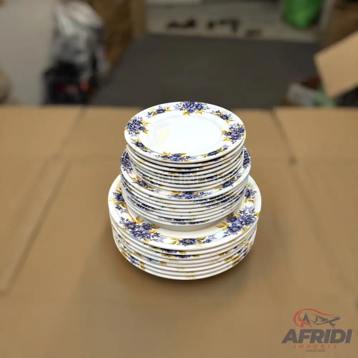 74 Pieces (8-person) Melamine Dinnerware Set - Double Insulated Donga and Tray - G06