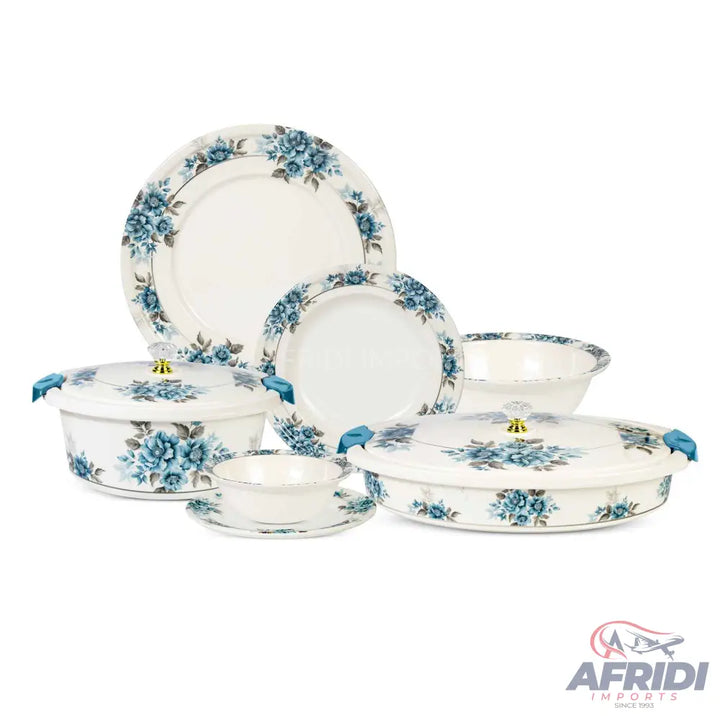 74 Pieces (8-person) Melamine Dinnerware Set - Double Insulated Donga and Tray - G04