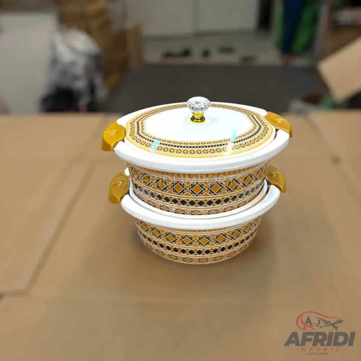 74 Pieces (8-person) Melamine Dinnerware Set - Double Insulated Donga and Tray - G02