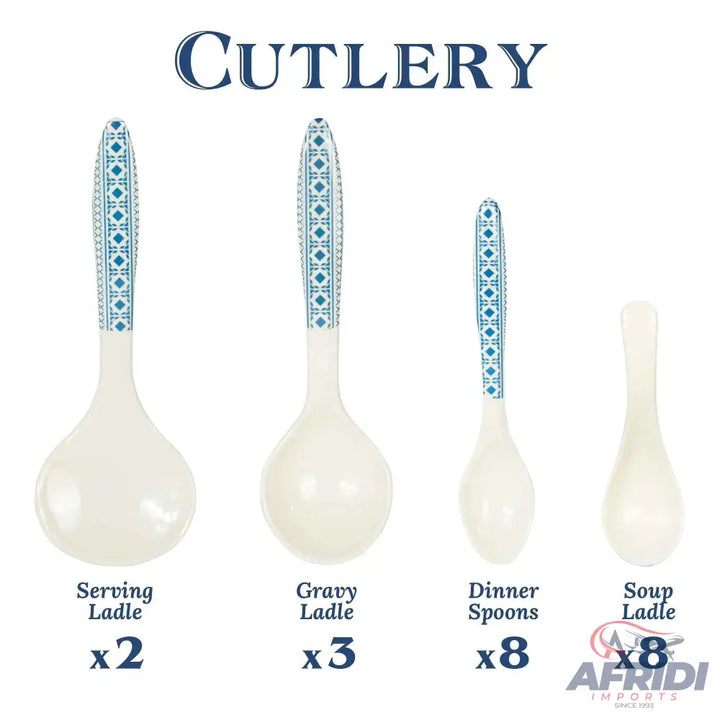 74 Pieces (8-person) Melamine Dinnerware Set - Double Insulated Donga and Tray - G01