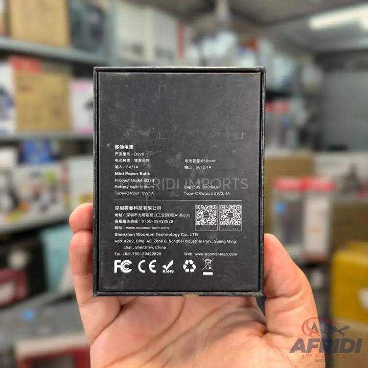 850mAH Mini Power Bank