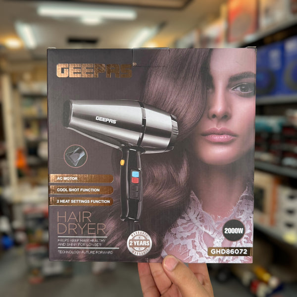 Geepas Hair Dryer || Original Product + 2-Year Local Warranty