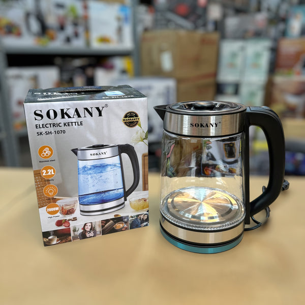 Sokany 2.2L Glass Kettle