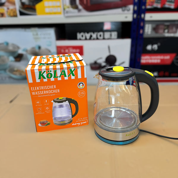 German Lot Imported Kolax 2L Glass Electric Kettle