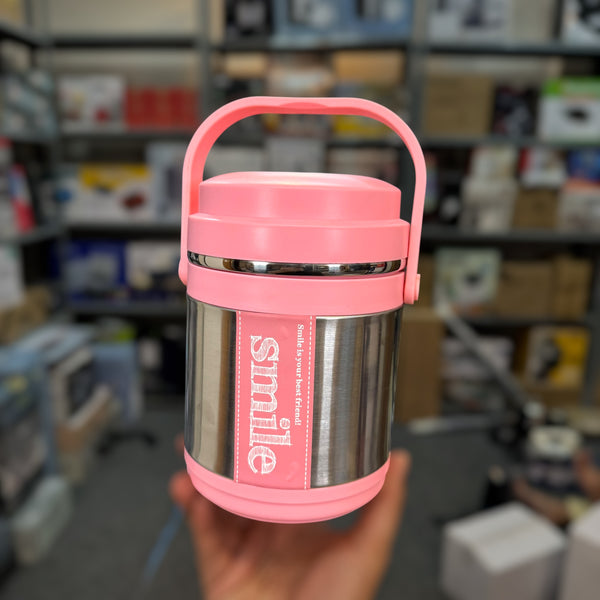 Smile 1.4L Stainless Steel Lunch Box