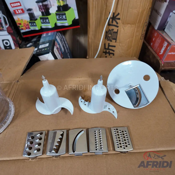 Food processor blades and attachments.