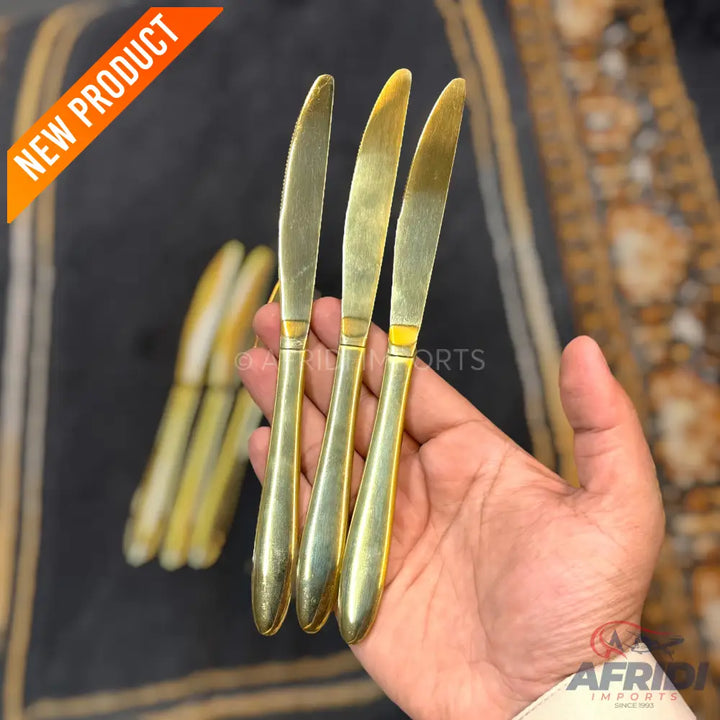 AYD 6 Piece Open Golden Knives - Plain