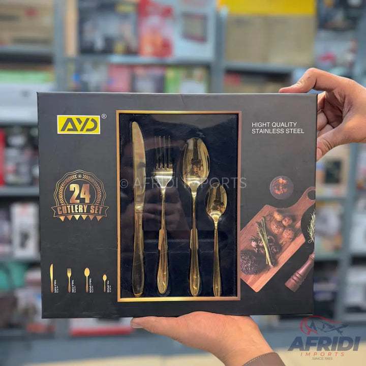 AYD Golden Cutlery Set