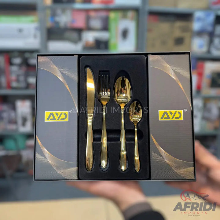 AYD Golden Cutlery Set