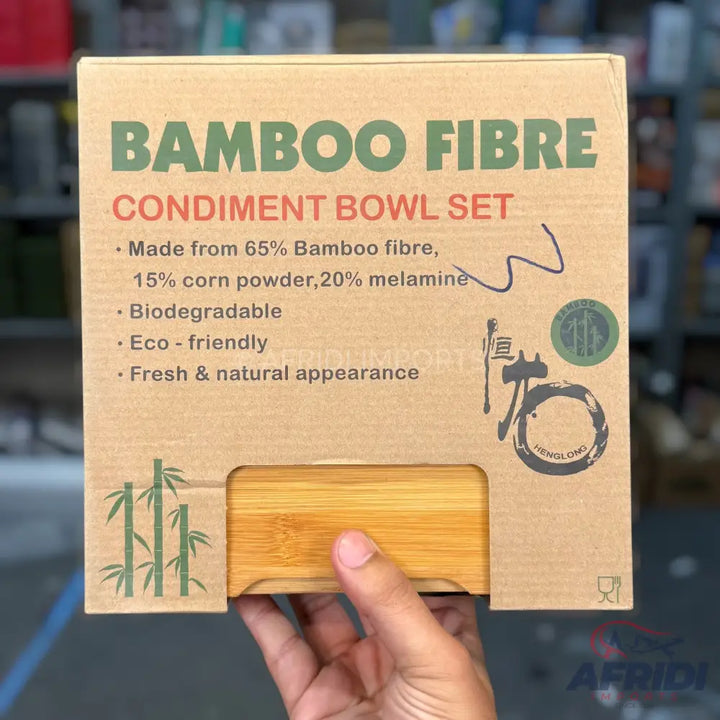 Bamboo Fibre Condiment Bowl Set