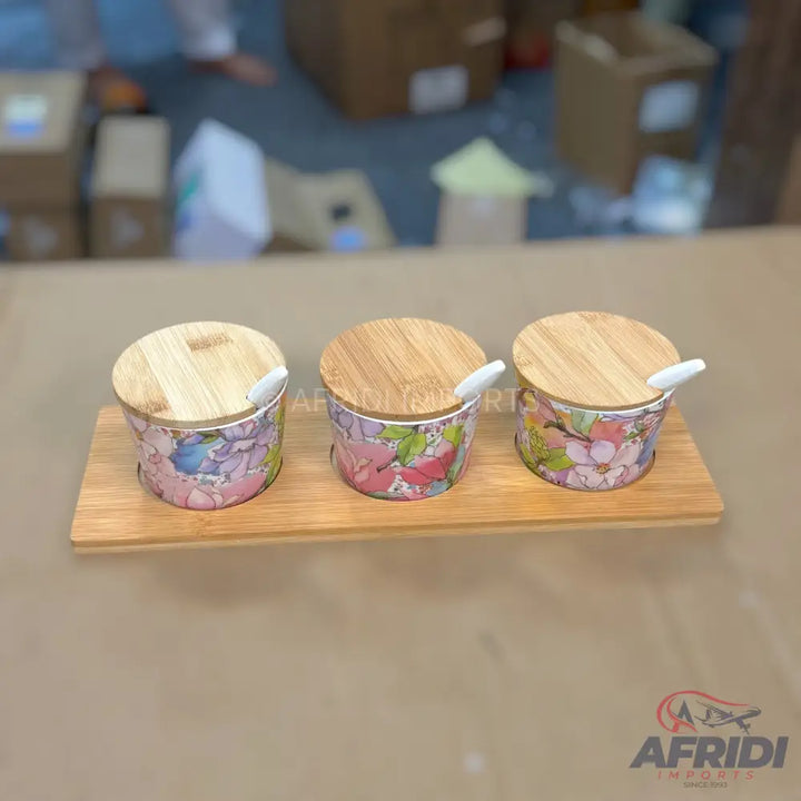 Bamboo Fibre Condiment Bowl Set