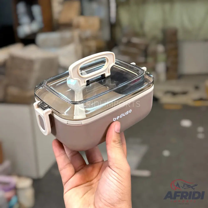 Beduso Lunch Box - Brown (LF6-A)