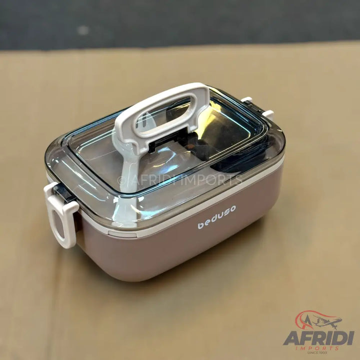 Beduso Lunch Box - Brown (LF6-A)