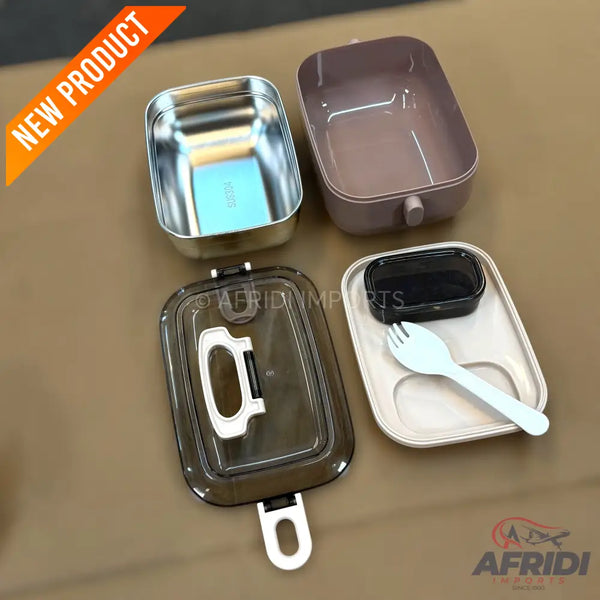 Beduso Lunch Box - Brown (LF6-A)