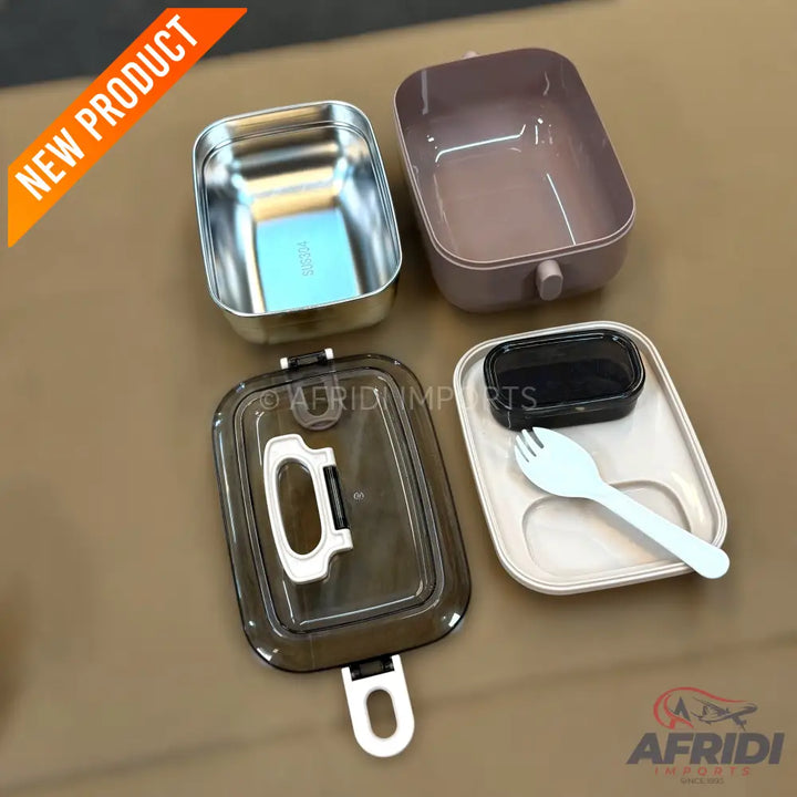 Beduso Lunch Box - Brown (LF6-A)