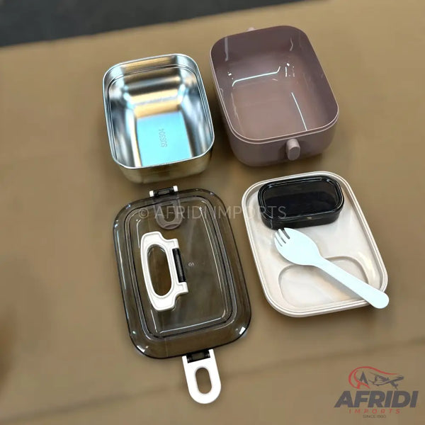 Beduso Lunch Box - Brown (LF6-A)