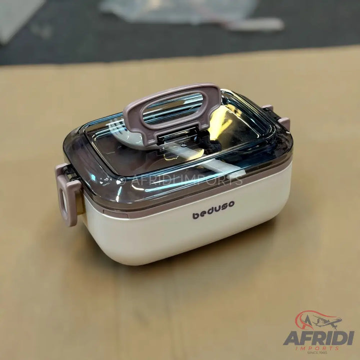 Beduso Lunch Box - Whiteish (LF6-B)