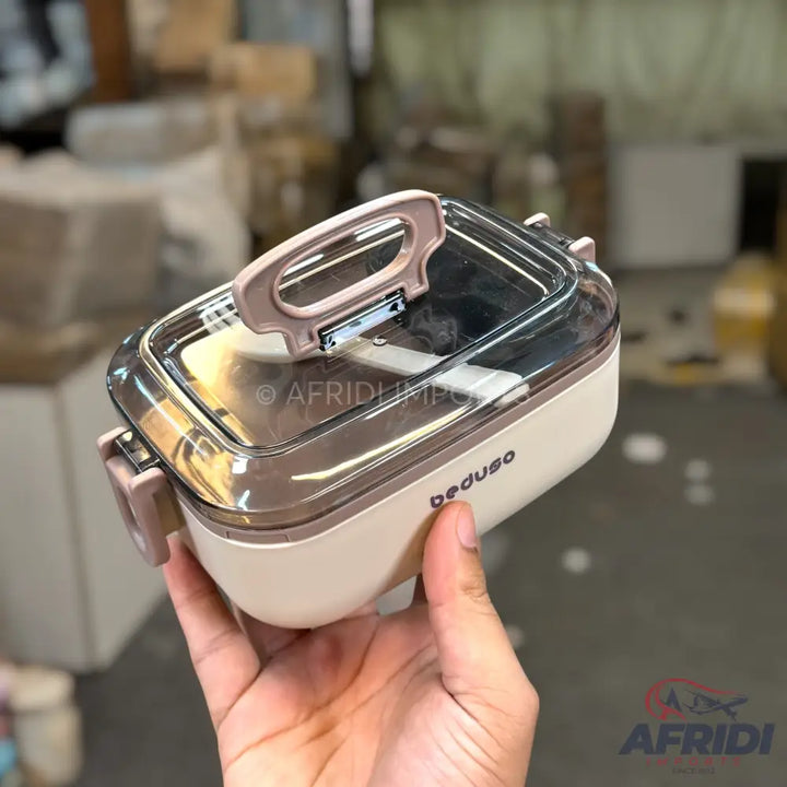 Beduso Lunch Box - Whiteish (LF6-B)