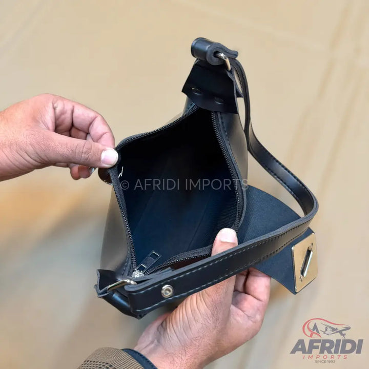 Black Leather Handbag